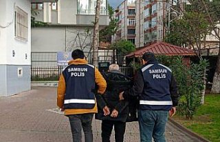 Bafra'da 35 yıl 7 ay hapis cezası bulunan firari...