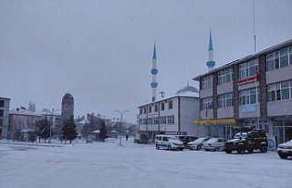 Tokat'ın Başçiftlik ilçesinde kar yağışı...