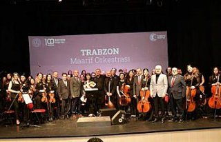 Trabzon'da Maarif Orkestrası konser düzenledi