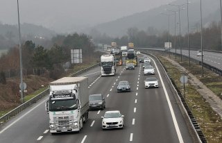 Anadolu Otoyolu'nun Bolu ve Düzce kesiminde...