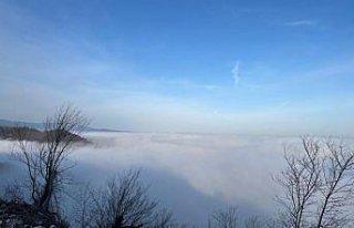 Bolu Dağı'nda sis etkili oldu