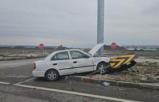 Çorum'da iki otomobilin çarpıştığı kazada...