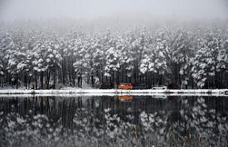 Düzce'deki Topuk Yaylası karla kaplandı