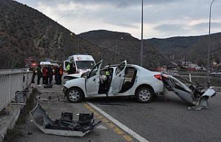 Gümüşhane'de trafik kazasında 3 kişi yaralandı