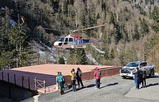 Kaçkar Dağları'nda “heliski“ heyecanı...
