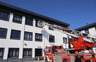 Karabük'te Deprem Haftası dolayısıyla tatbikat...