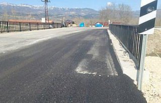 Niksar'da Şahinli-Mahmudiye grup yolundaki köprü...