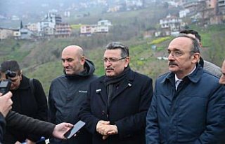 Trabzon Büyükşehir Belediye Başkanı Genç, Düzköy'de...