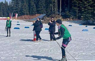 Türkiye'de ilk kez düzenlenen kış triatlonu...