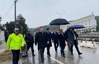 Vali Çalgan, Çorum-Samsun kara yolundaki uygulama...