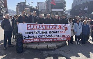 Zonguldak'ta ABD ve İsrail'in İran'a...