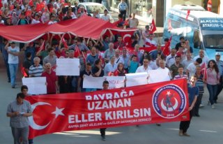 Bafra'da Bayrağına Sahip Çık Yürüyüşü