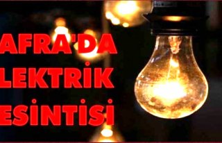 Bafra, 19 Mayıs İlçelerinde Elektrik Kesintisi