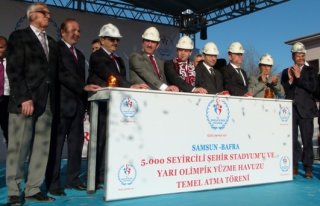 BAFRA’DA ŞEHİR STADYUMU VE YÜZME HAVUZU TEMELİ...