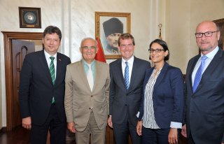 ALMAN HEYET BAŞKAN YILMAZ’I ZİYARET ETTİ  