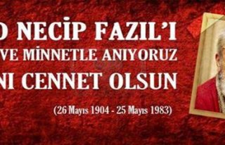 Necip Fazıl Kısakürek'i Rahmetle Anıyoruz 