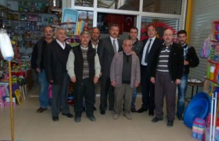 TOPKAYA, KAPALI ÇARŞI ESNAFINI GEZDİ