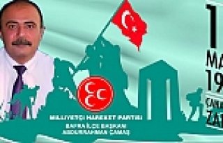 Abdurrahman Çamaş’tan “18 Mart Çanakkale Zaferi”...