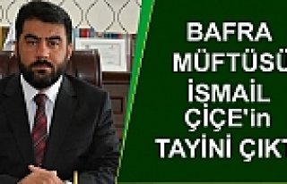 Bafra Müftüsü Çiçek; Mardin'e Tayin Oldu