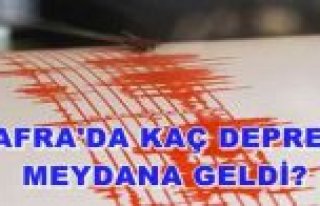 Bafra'da Deprem