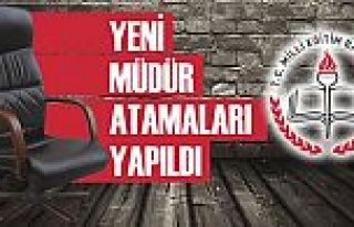 Bafra’da Görevlendirilen Yeni Müdürler