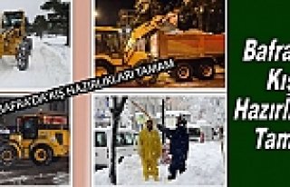 Bafra’da Kış Hazırlıkları Tamam