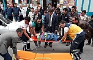 Bafra’da Trafik kazası: 2 yaralı