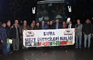 Bafralı Sebze Üreticileri Fuar Yolunda