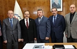 BAŞKAN ŞAHİN BAFRA MYO YENİ MÜDÜRÜNÜ ZİYARET...