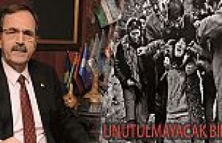 BAŞKAN ŞAHİN: HOCALI KATLİAMI TARİHİ BİR LEKEDİR