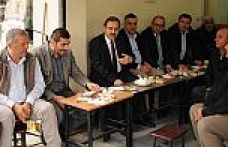 BAŞKAN ŞAHİN, YÜN PAZARI ESNAFI İLE BULUŞTU