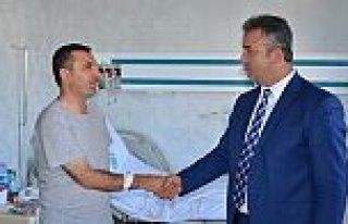 Başkan Sarıcaoğlu’na Hastane’de Ziyaret