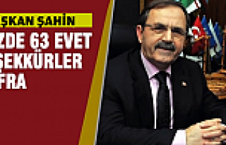 Başkan Zihni Şahin'den “Evet” İçin Teşekkür