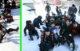 ÇOCUKLARIN KAR EĞLENCESİ