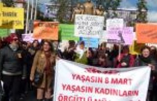 DÜNYA KADINLAR GÜNÜ YÜRÜYÜŞÜ DÜZENLENDİ