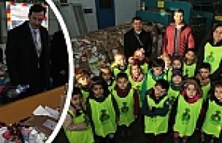 İlkadım'da minikler geri dönüşüm eğitimi