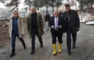 KAYMAKAM ARSLAN, İNŞAATI DEVAM EDEN OKULLARDA İNCELEMELERDE...