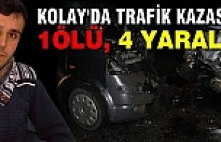 Kolay Yolunda Trafik Kazası; 1 Ölü, 4 Yaralı