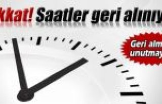 Saatler yarın gece geri alınacak!