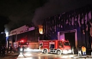 Samsun'da Fabrika Yangını