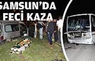 Samsun'da midibüs ile kamyonet çarpıştı: 5 ölü,...