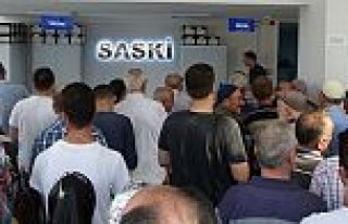SASKİ’DE KUYRUK ÇİLESİ