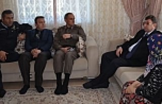 TÜRKEL'DEN; ŞEHİT AİLELERİ ZİYARETİ