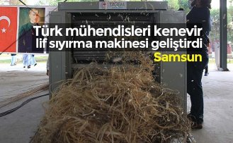 Türk mühendisleri kenevir lif sıyırma makinesi geliştirdi