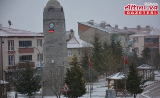 Tokat'ta kar yağışı etkili oldu