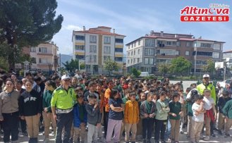 Kargı'da öğrencilere trafik eğitimi verildi