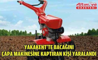 Yakakent'te bacağını çapa makinesine kaptıran kişi yaralandı