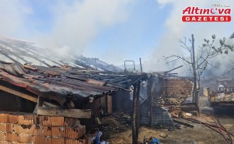 Tokat'ta çıkan yangında 7 büyükbaş hayvan öldü