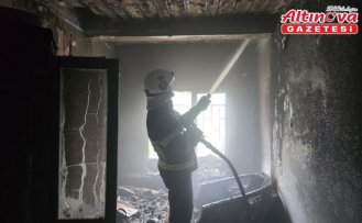 Tokat'ta çıkan yangında ev kullanılamaz hale geldi