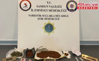 Samsun'da uyuşturucu operasyonunda 3 zanlı yakalandı